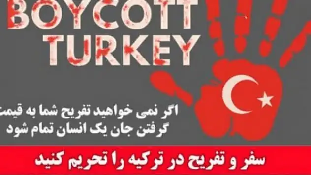 İran sosyal medyasında Türkiye'ye boykot çağrısı