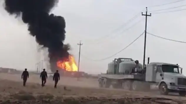 Kerkük'te yanan petrol kuyularından biri söndürüldü