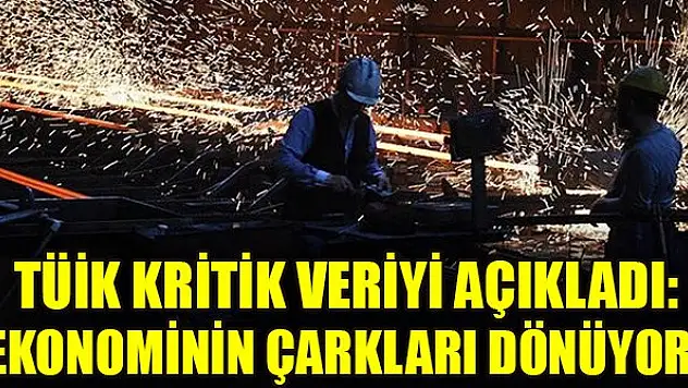 TÜİK kritik veriyi açıkladı: Ekonominin çarkları dönüyor!