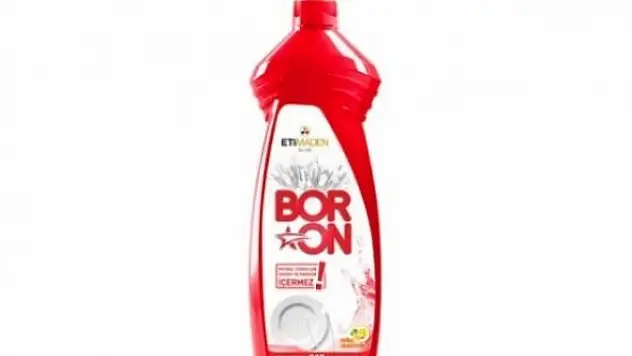 Çamaşırdan sonra bulaşıkta da BORON!