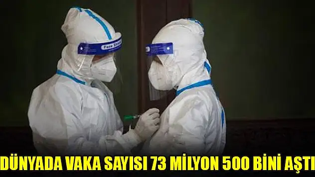Dünyada vaka sayısı 73 milyon 500 bini aştı