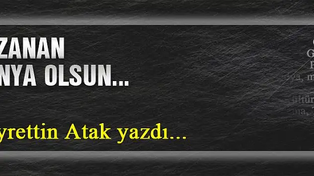 Kazanan Konya Olsun!... Hayrettin Atak yazdı...