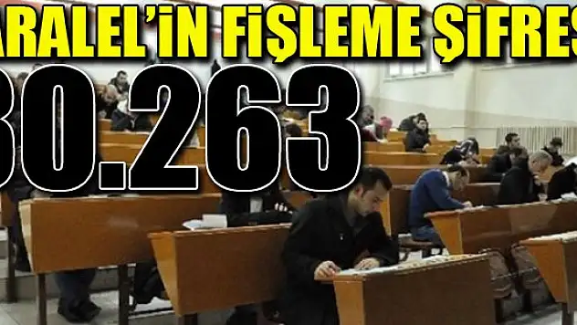 Paralel'in fişleme şifresi 80.263