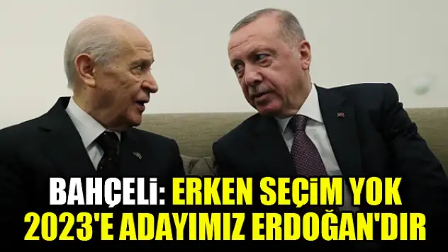 Devlet Bahçeli: Cumhur İttifakı'ndan ayrılmayız
