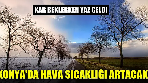 Kar beklerken yaz geldi! Konya'da hava sıcaklığı hissedilir derecede artacak
