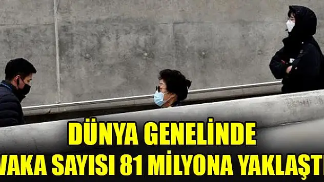 Dünya genelinde vaka sayısı 81 milyona yaklaştı