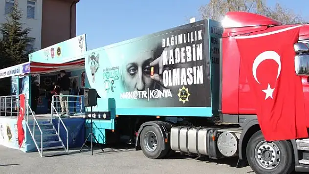 Narkotik Eğitim Tırı Konya'da hizmete başladı