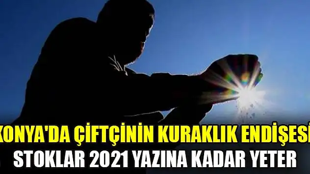 Konya'da çiftçinin kuraklık endişesi: Stoklar 2021 yazına kadar yeter