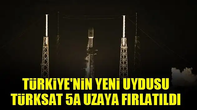 Türkiye'nin yeni uydusu Türksat 5A uzaya fırlatıldı