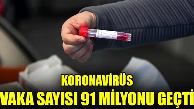 Koronavirüs vaka sayısı 91 milyonu geçti