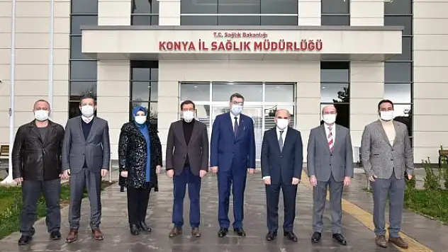 Sağlıkçılara teşekkür ziyareti