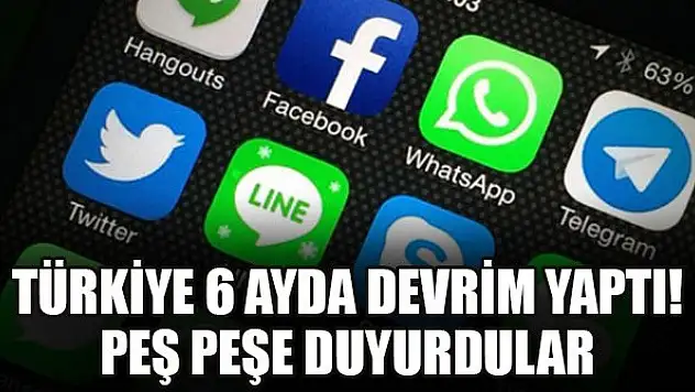 Türkiye 6 ayda devrim yaptı! Peş peşe duyurdular