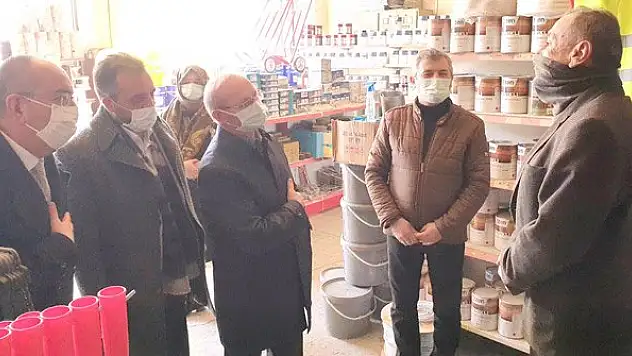 Sorgun ve Kavuş esnafı ziyaret etti