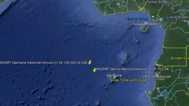 Nijerya'da saldırıya uğrayan gemi limana demirlendi