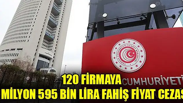 120 firmaya 3 milyon 595 bin lira fahiş fiyat cezası