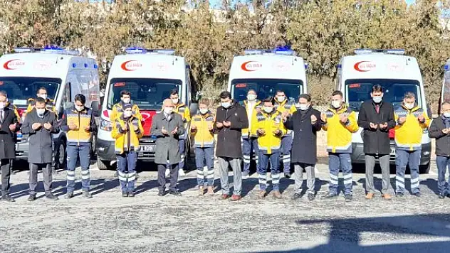 14 ambulans daha  sağlık filosuna katıldı