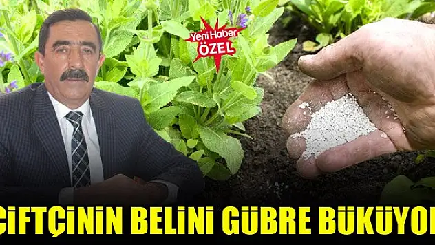 Çiftçinin belini gübre büküyor