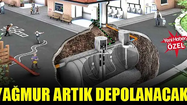 Yağmur artık depolanacak!