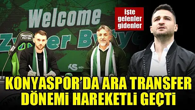 Konyaspor'da ara transfer dönemi hareketli geçti
