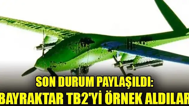Son durum paylaşıldı: Bayraktar TB2'yi örnek aldılar