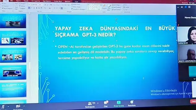 Konya Öğretmen Mektebi'nde 'Yapay Zekanın Gelişimi ve Uygulama Alanları' konuşuldu