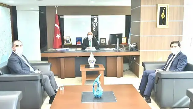 Başkanlardan Şahin'e  hayırlı olsun ziyareti