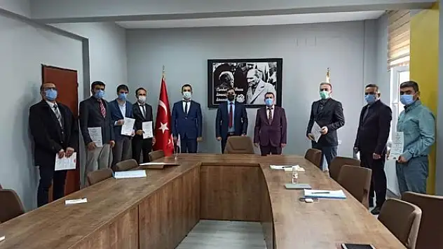 Derebucak'ta tüm okullara 'okulum temiz sertifikası'