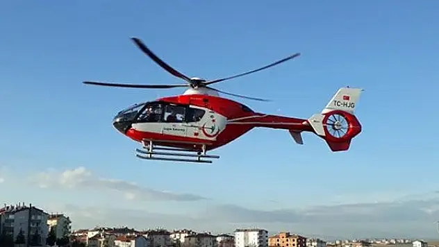 112 ambulans helikopteri, Konya'daki yaralı için havalandı