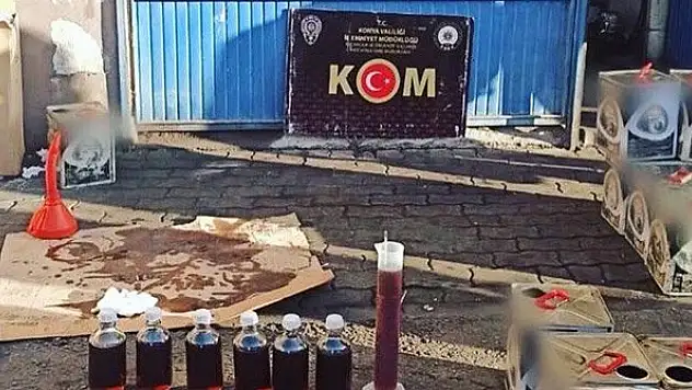 Konya'da 3 bin 400 litre kaçak akaryakıt ele geçirildi