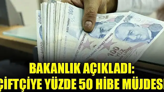 Bakanlık açıkladı: Çiftçiye yüzde 50 hibe müjdesi