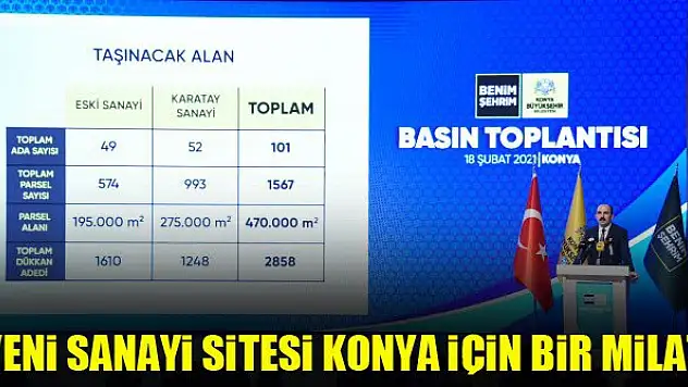 Yeni Sanayi Sitesi Konya için bir milat