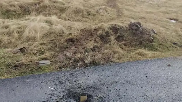 Teröristlerin attığı roket Çukurca'daki köye isabet etti