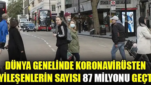 Dünya genelinde iyileşenlerin sayısı 87 milyonu geçti