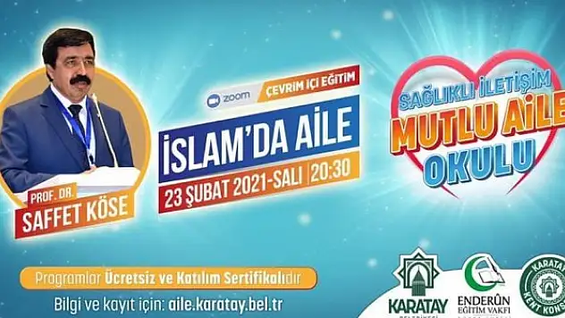 Karatay'da aile seminerleri devam ediyor