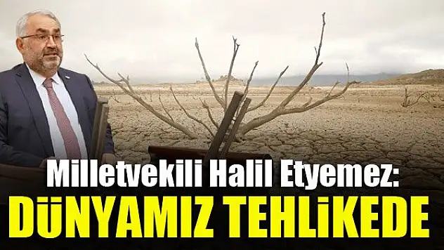 Milletvekili Halil Etyemez: Dünyamız tehlikede