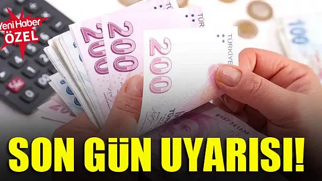 Yapılandırmada son gün uyarısı!