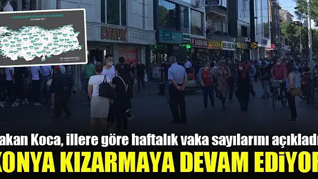 Bakan Koca, illere göre haftalık vaka sayılarını açıkladı! Konya kızarmaya devam ediyor