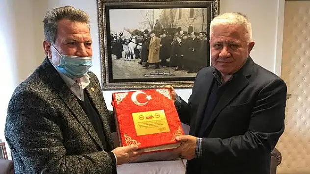Şehit Ailelerinden Erol Özkaymak'a ziyaret
