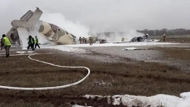 Kazakistan'da an-26 tipi uçak düştü