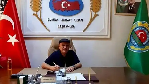 Çumra Ziraat Odası Başkanı Süleyman Akbaş vefat etti