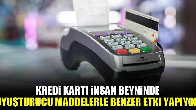 Kredi kartı insan beyninde uyuşturucu maddelerle benzer etki yapıyor