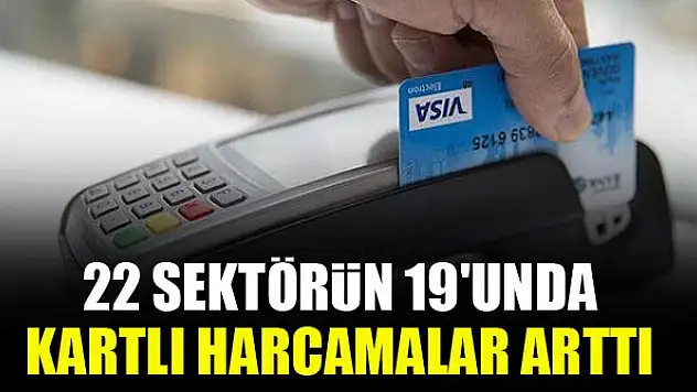 22 sektörün 19'unda kartlı harcamalar arttı