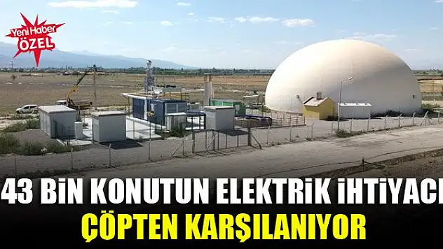 43 bin konutun elektrik ihtiyacı çöpten karşılanıyor