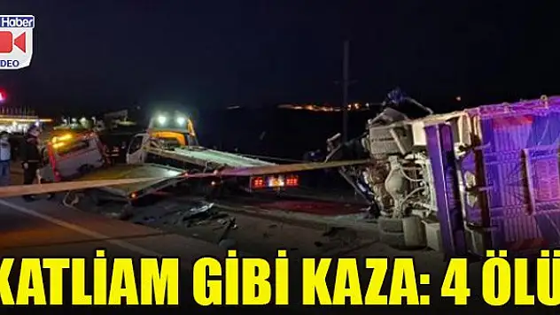 Katliam gibi kaza: 4 ölü