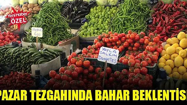 Pazar tezgahında bahar beklentisi