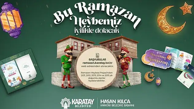 Karatay Belediyesinden çocuklara özel Ramazan heybesi