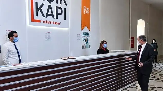Vali Özkan'dan Açık Kapı 'ya ziyaret