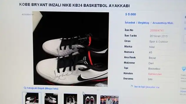 Kobe Bryant'ın ayakkabısı 5 bin dolar