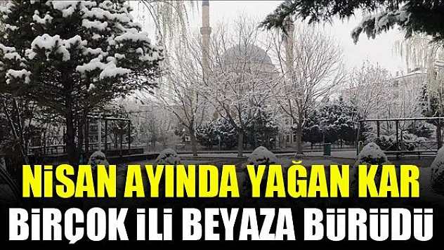 Nisan ayında yağan kar birçok ili beyaza bürüdü