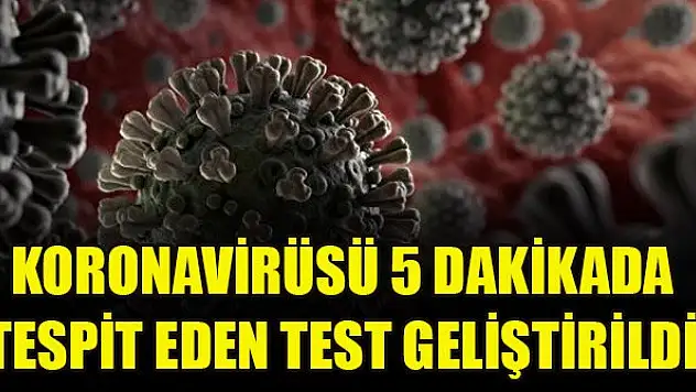Koronavirüsü 5 dakikada tespit eden test geliştirildi